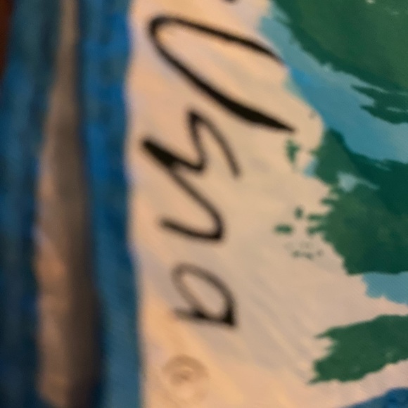 6 assorted size scarfs silk feel and polyester - Picture 3 of 5